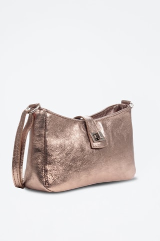 Borsa a spalla in pelle scamosciata Arsoli - Bronzo