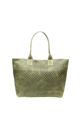 Borsa a spalla in pelle - Verde 