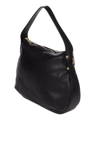 Borsa a spalla in pelle - Nero - Firenze Artegiani