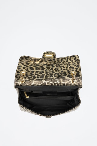 Borsa a spalla in pelle - Dorato e nero