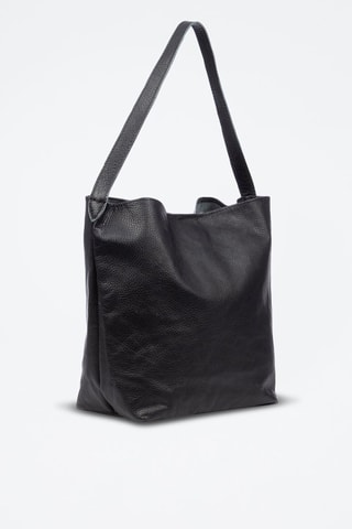Borsa a spalla in pelle Bannio - Nero