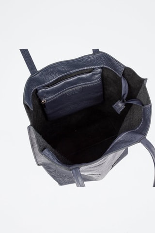 Borsa a spalla in pelle Baranello - Navy