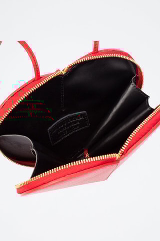 Borsa a tracolla in pelle Barbaresco - Rosso