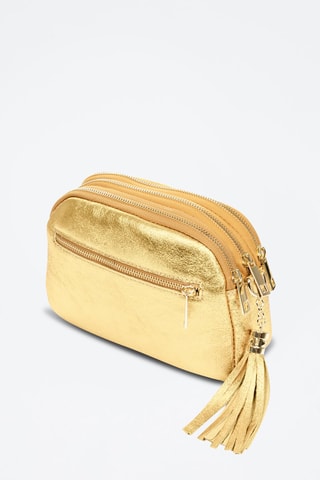 Borsa a tracolla in pelle Aliminusa - Dorato