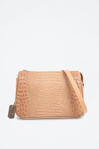 Borsa a tracolla in pelle Arzergrande - Beige
