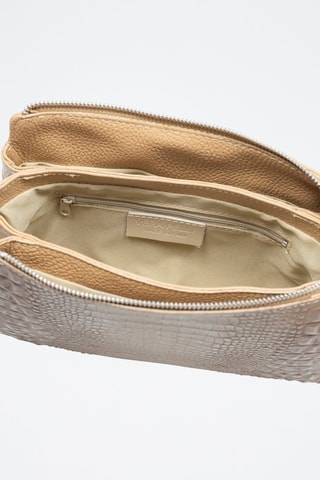 Borsa a tracolla in pelle Arzergrande - Beige