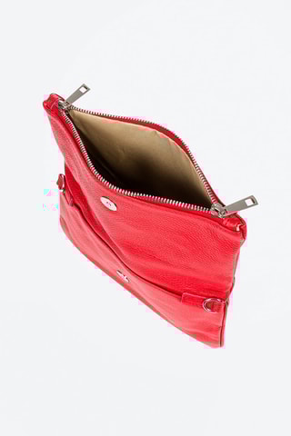 Borsa a tracolla in pelle - Rosso