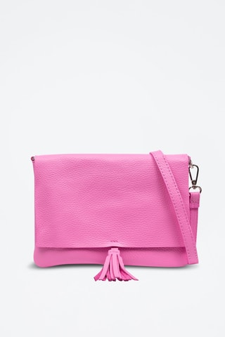 Borsa a tracolla in pelle Andorno - Rosa