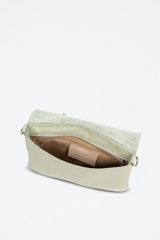 Borsa a tracolla in pelle Andorno - Verde acqua