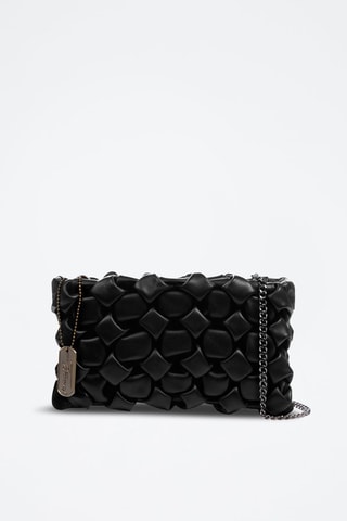 Borsa a tracolla intrecciata in pelle Armento - Nero