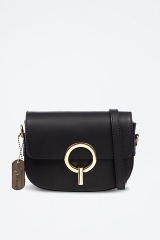 Borsa a tracolla in pelle Arpino - Nero