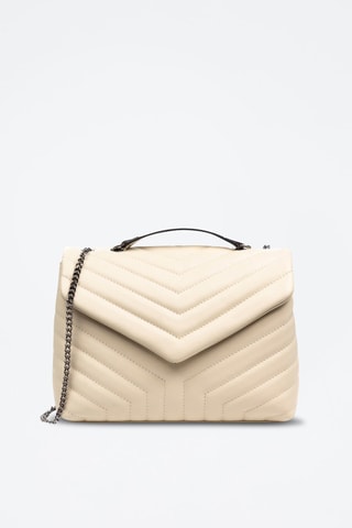 Borsa a tracolla in pelle Apecchio - Beige