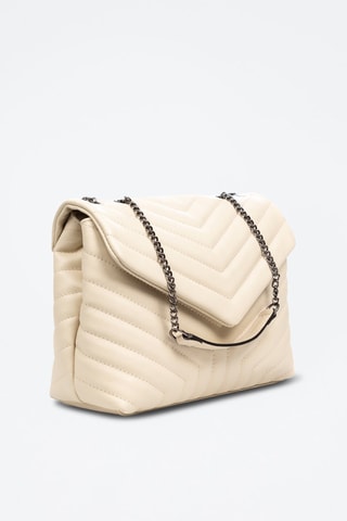 Borsa a tracolla in pelle Apecchio - Beige