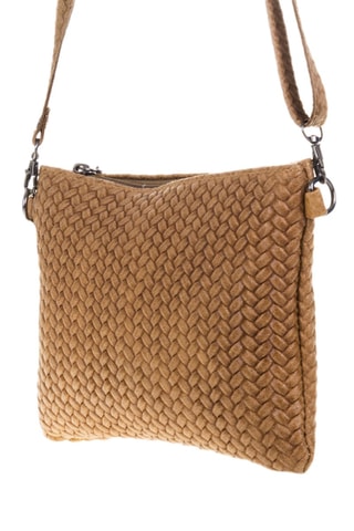 Borsa a tracolla in pelle - Cammello