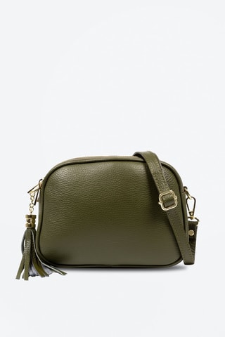 Borsa a tracolla in pelle - 
Kaki