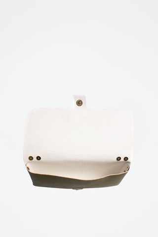 Borsa a tracolla in pelle Amaseno - Kaki