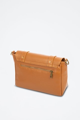 Borsa a tracolla in pelle Aviatico - Cammello