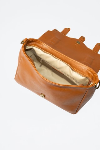 Borsa a tracolla in pelle Aviatico - Cammello