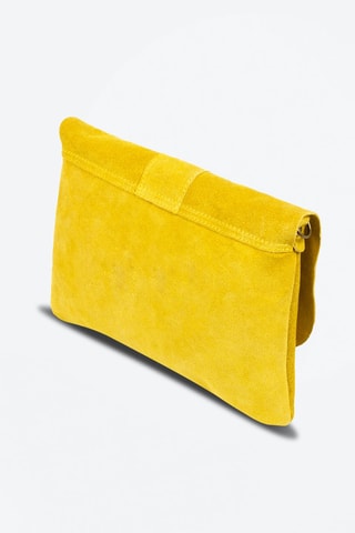 Borsa a tracolla in pelle scamosciata Alpette - 
Giallo