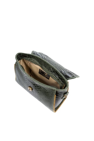 Borsa a tracolla in pelle - Kaki  - Firenze Artegiani