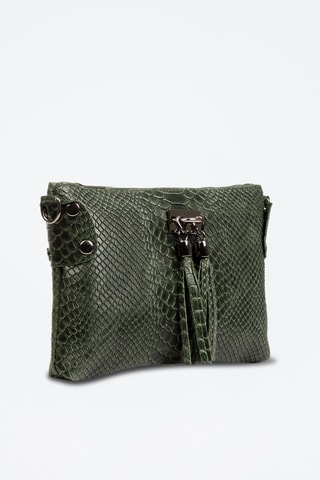 Borsa a tracolla in pelle Savina - 
Verde