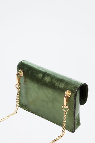 Borsa a tracolla in pelle - Verde