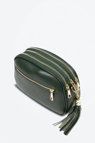 Borsa a tracolla in pelle - Verde