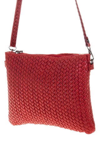 Borsa a tracolla in pelle - Rosso