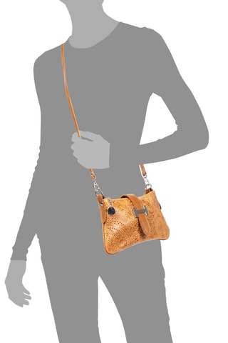 Leren Schoudertas Camel