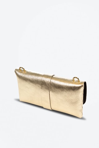 Borsa a tracolla in pelle - Dorato