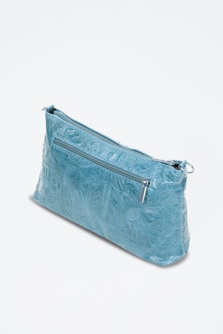 Borsa a tracolla in pelle Martia - Turchese