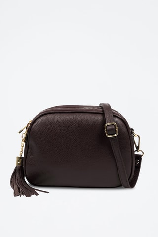 Borsa a tracolla in pelle Aliminusa - Marrone