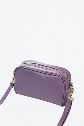 Borsa a tracolla in pelle - 
Viola