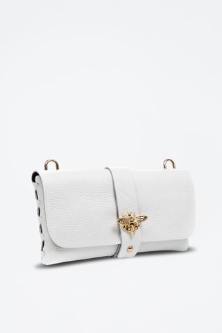 Borsa a tracolla in pelle - 
Bianco