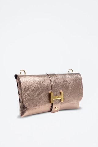 Borsa a tracolla in pelle scamosciata  - Blu