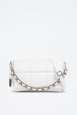 Borsa a tracolla in pelle Andrano - Bianco