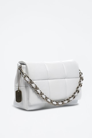 Borsa a tracolla in pelle Andrano - Bianco