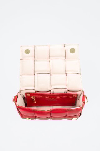 Borsa a tracolla in pelle Anela - Rosso