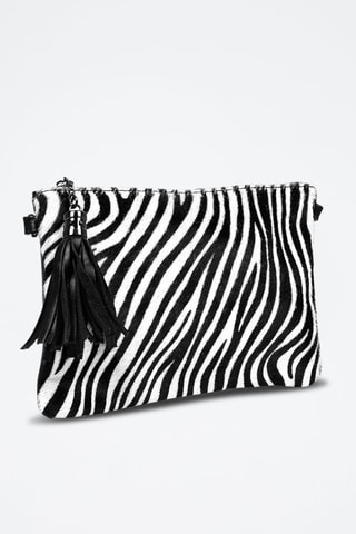 Borsa a tracolla in pelle Ermine - Nero 