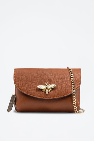 Borsa a tracolla in pelle Aquilonia - Cammello 