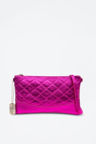 Borsa a tracolla in pelle Aragona - Rosa