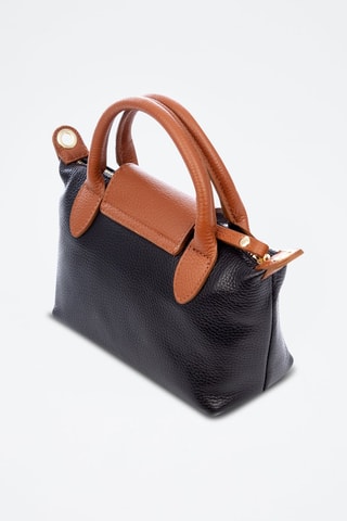 Borsa a mano in pelle - Nero