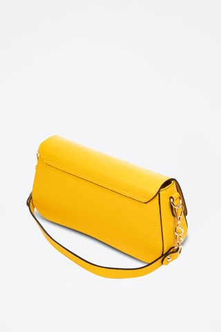 Borsa a tracolla in pelle Anzano - Giallo