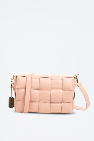 Borsa a tracolla in pelle Andriano - Rosa chiaro