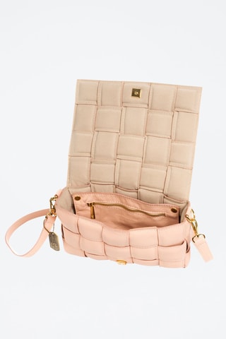 Borsa a tracolla in pelle Andriano - Rosa chiaro