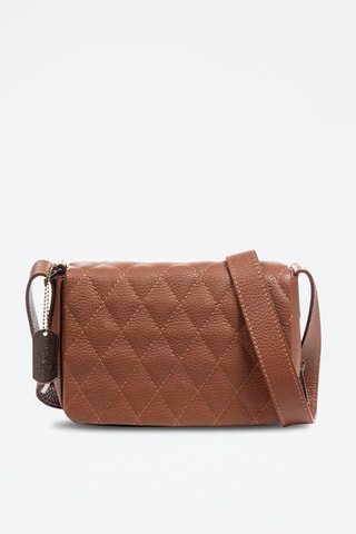 Borsa a tracolla in pelle Argentera - Cammello 