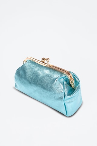 Borsa a tracolla in pelle - Turchese