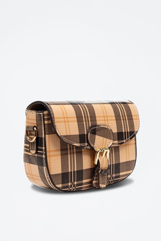 Borsa a tracolla in pelle Annone - Marrone e nero