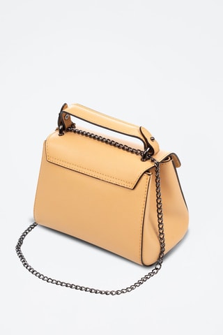 Borsa a tracolla in pelle Angera - Giallo