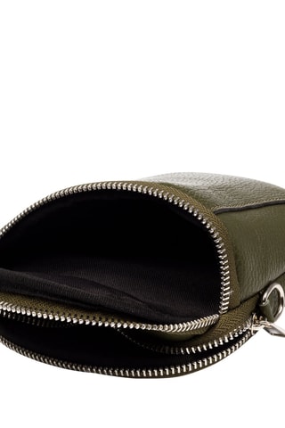 Borsa a tracolla in pelle Agugliano - Verde oliva